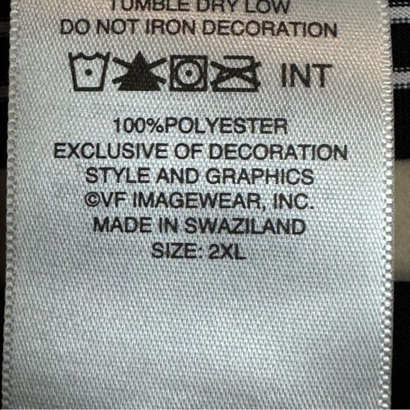 Harley-Davidson Black Striped Embroidered Polo Shirt 2XL Tifton, GA - Picture 4 of 7